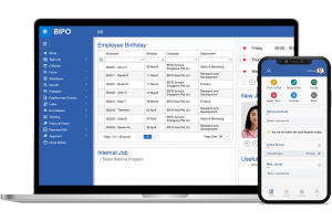 HRMS overview - Desktop and Mobile applications